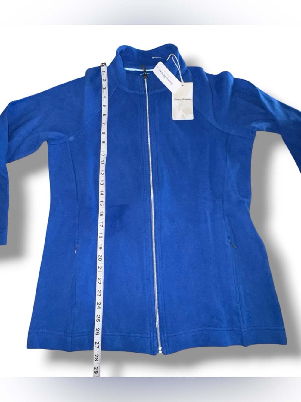 NWT TOMMY BAHAMA Aruba Full-Zip - Cobalt Sea Blue Women’s Large - Picture 6 of 7